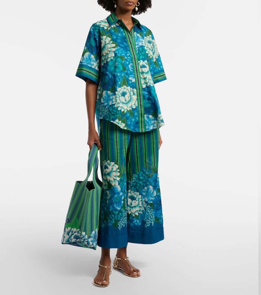 Alémais Pantalones anchos Margo de algodón estampados - Alemais - Modalova
