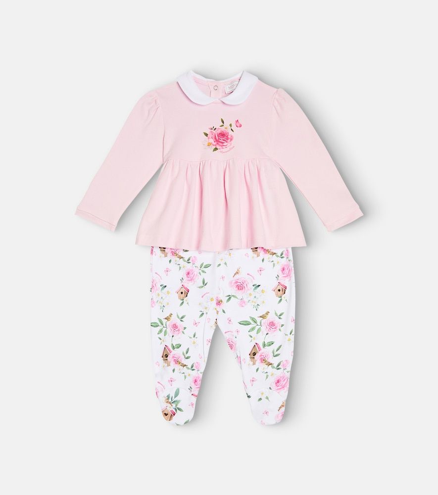 Bebé - Set floral de top y pantalones - Monnalisa - Modalova