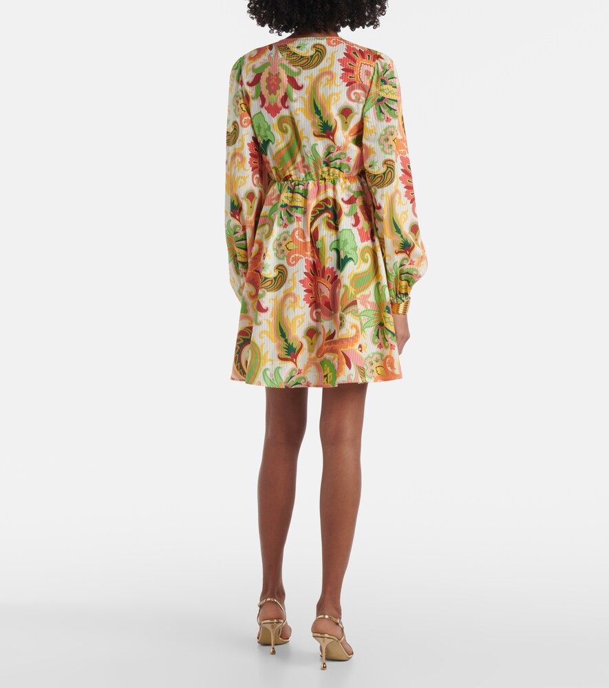 Vestido corto de algodón y seda floral - Etro - Modalova