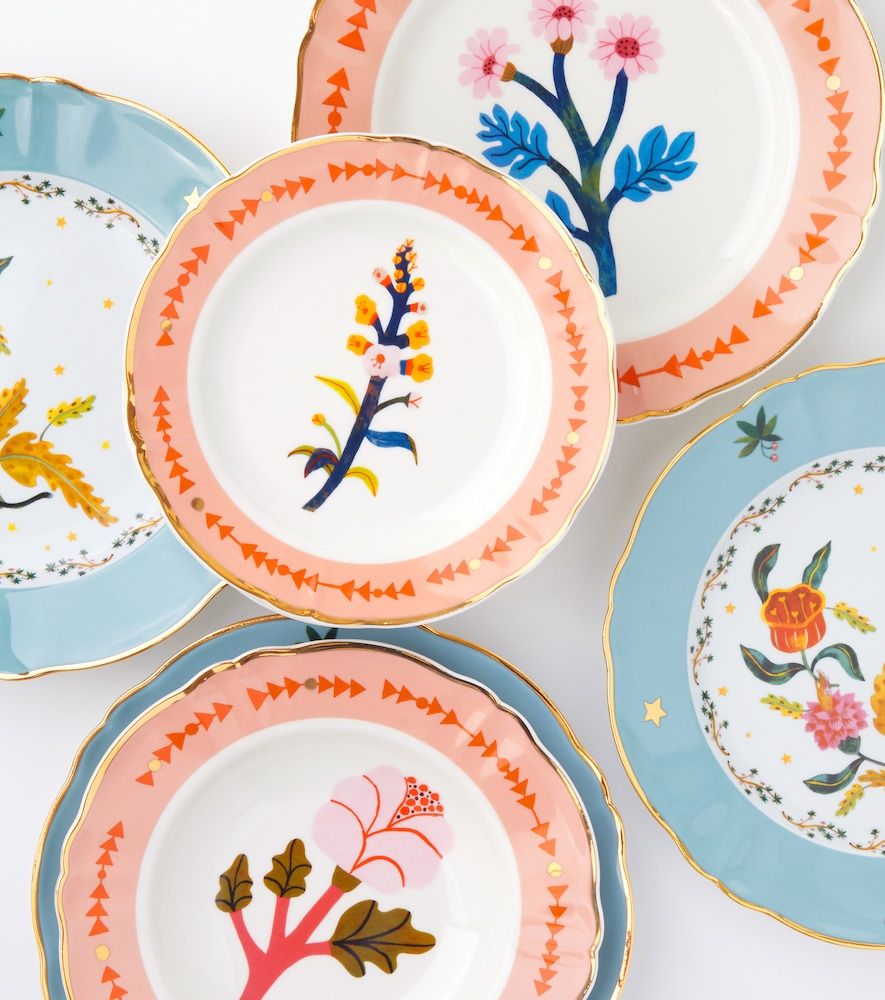 Set de 4 platos de postre Betonica - Bitossi - Modalova