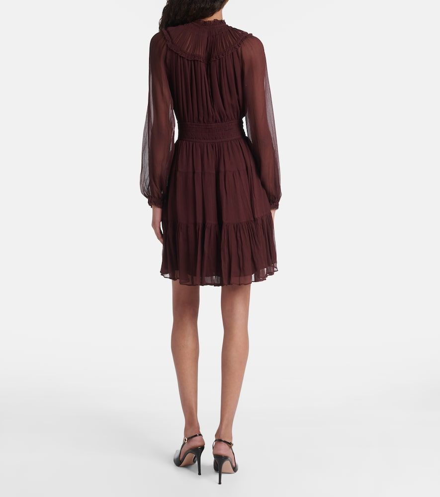 Vestido corto Ava de chifón de seda - Ulla Johnson - Modalova