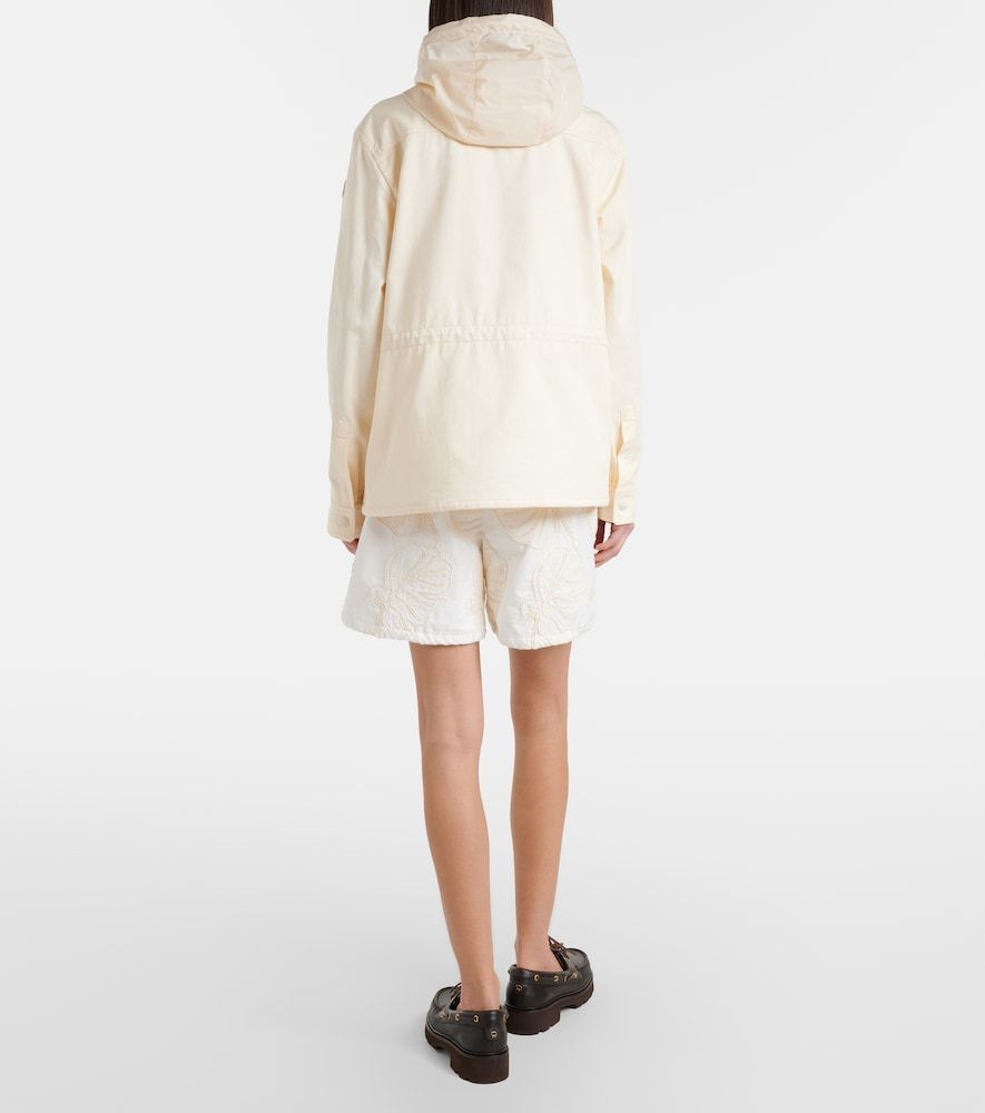 Moncler Shorts in cotone con ricamo - Moncler - Modalova