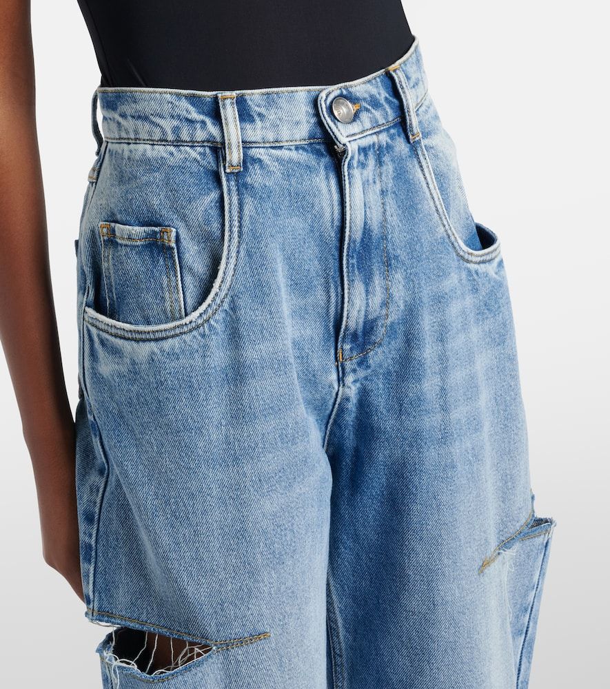 Jeans a vita alta con cut-out - Maison Margiela - Modalova