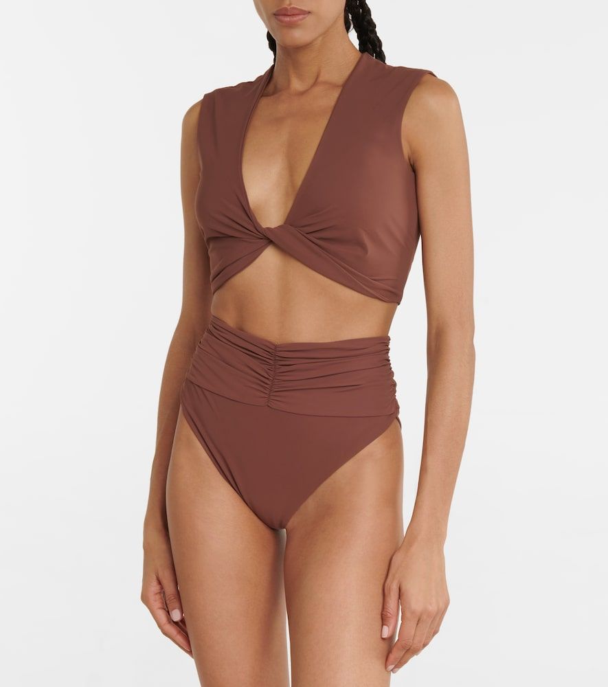 Braga de bikini de tiro alto fruncida - Magda Butrym - Modalova