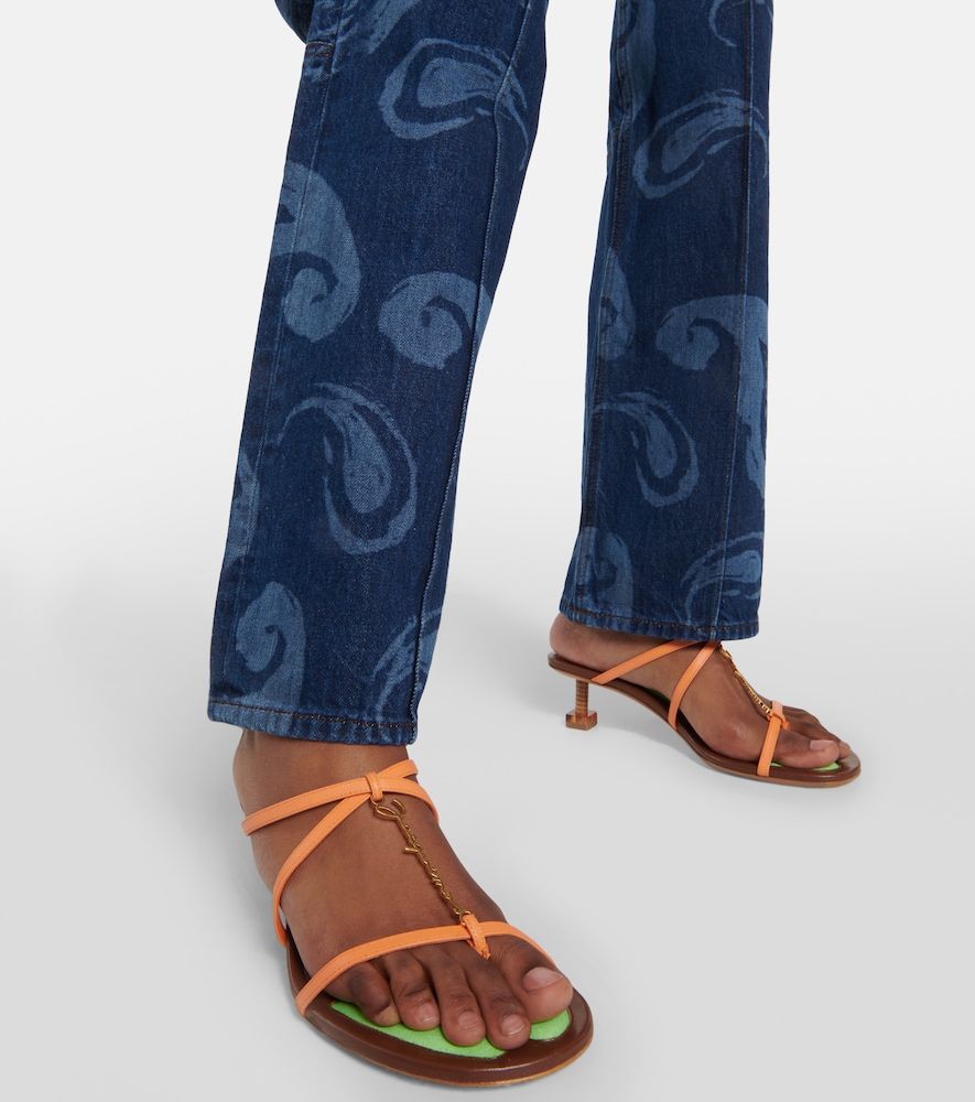 Les Sandales Basses Pralu leather sandals - Jacquemus - Modalova