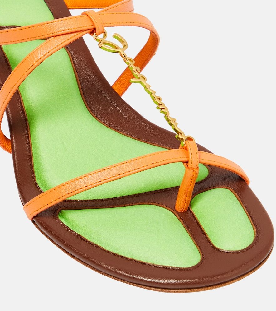 Les Sandales Basses Pralu leather sandals - Jacquemus - Modalova