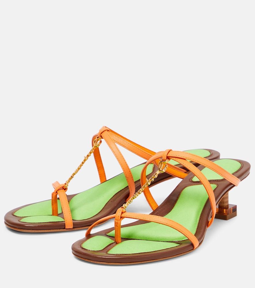 Les Sandales Basses Pralu leather sandals - Jacquemus - Modalova