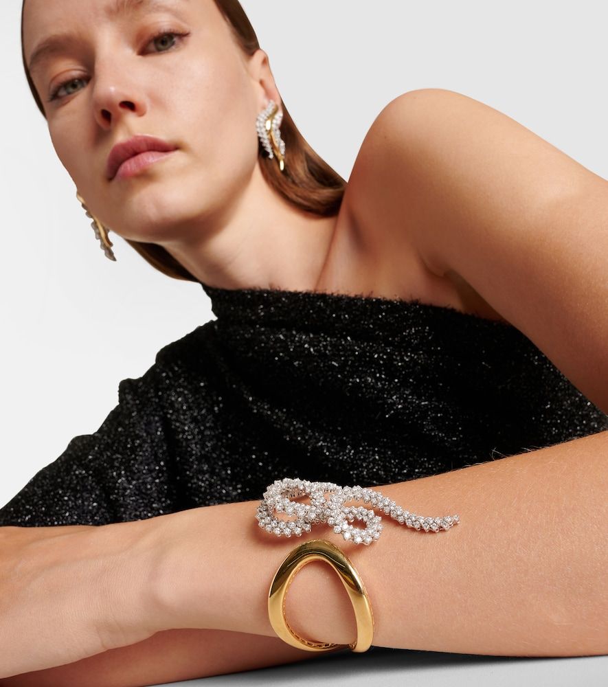 Pulsera Golden Strada de oro amarillo y blanco de 18 ct con diamantes - Yeprem - Modalova