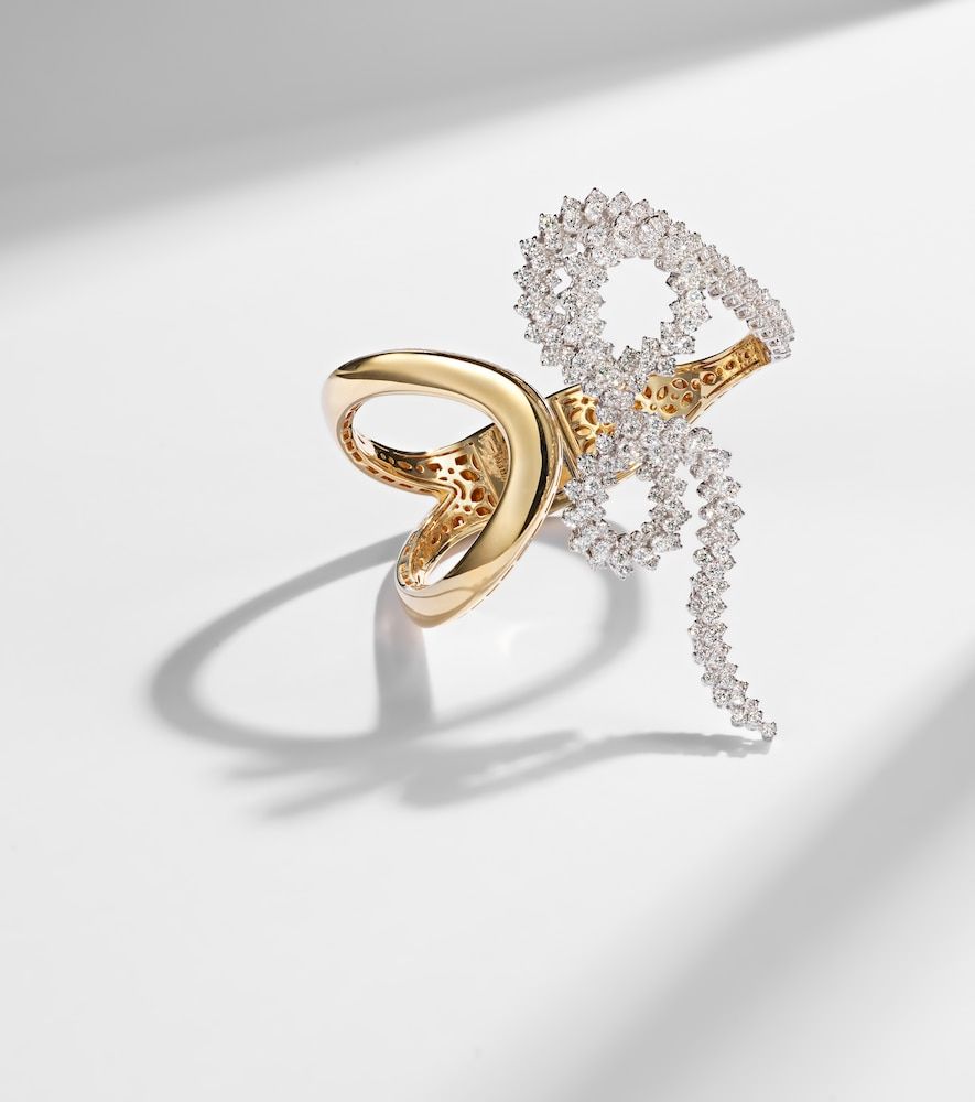 Bracciale Golden Strada in oro e oro bianco 18kt con diamanti - Yeprem - Modalova