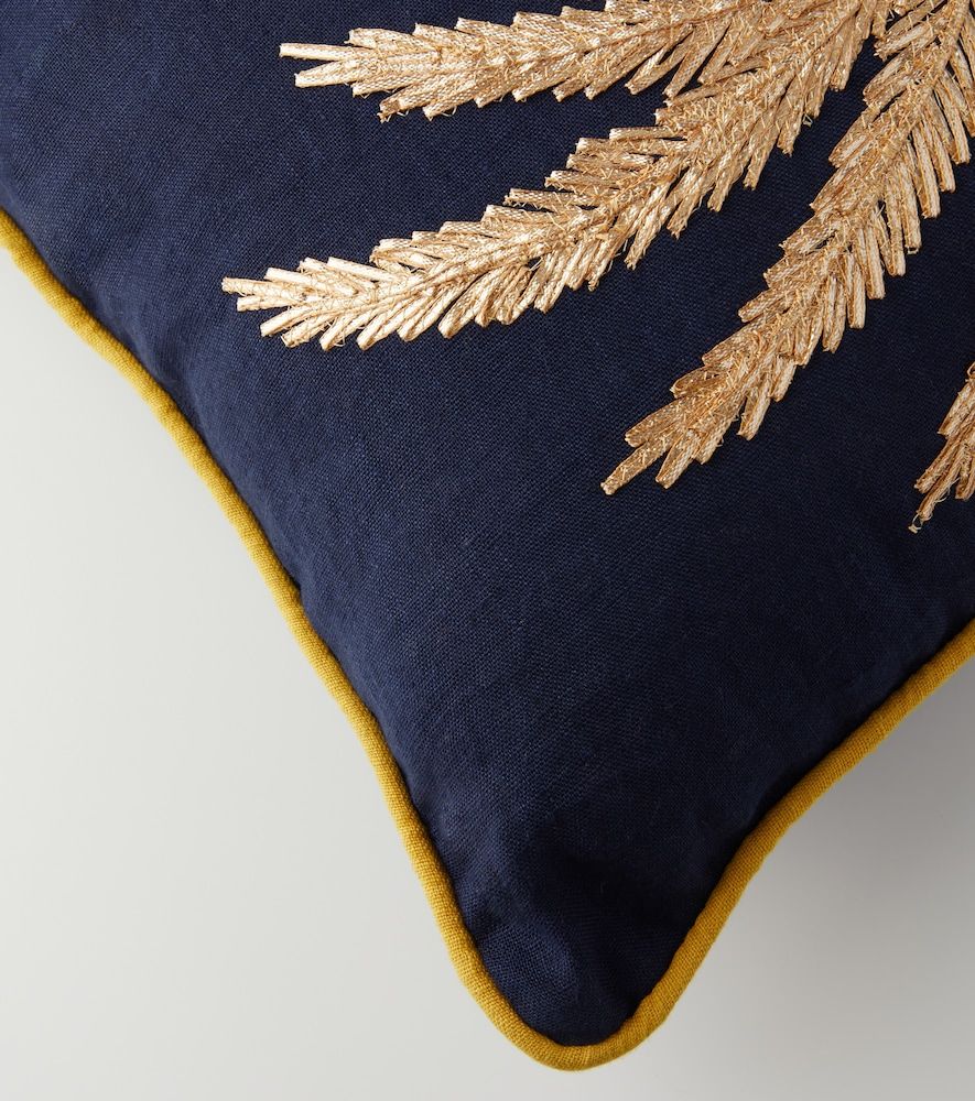 Cojín Palms de algodón bordado - Les-Ottomans - Modalova
