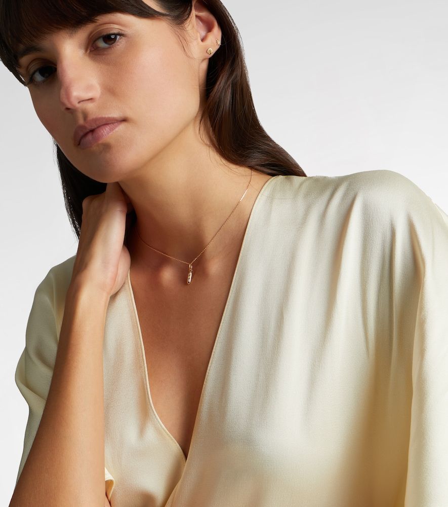 Collar con colgante de oro de 14 ct con diamantes - Stone and Strand - Modalova