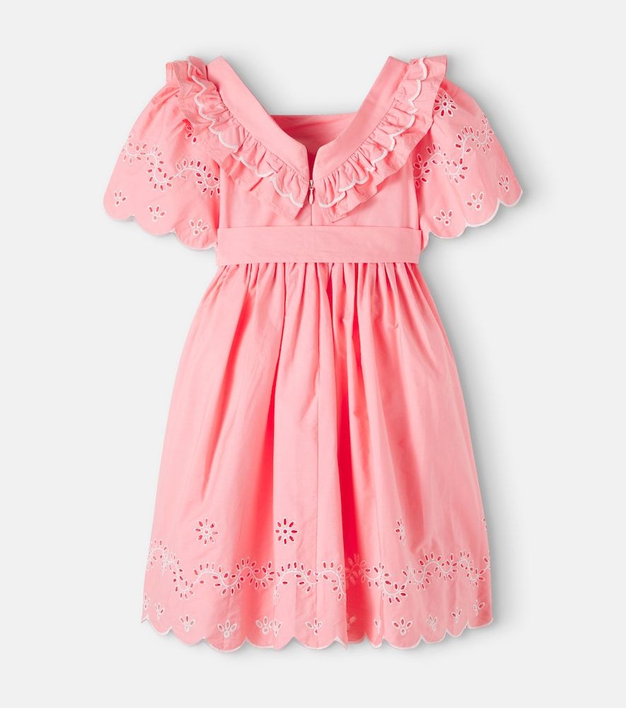 Vestido de algodón con volantes - Patachou - Modalova