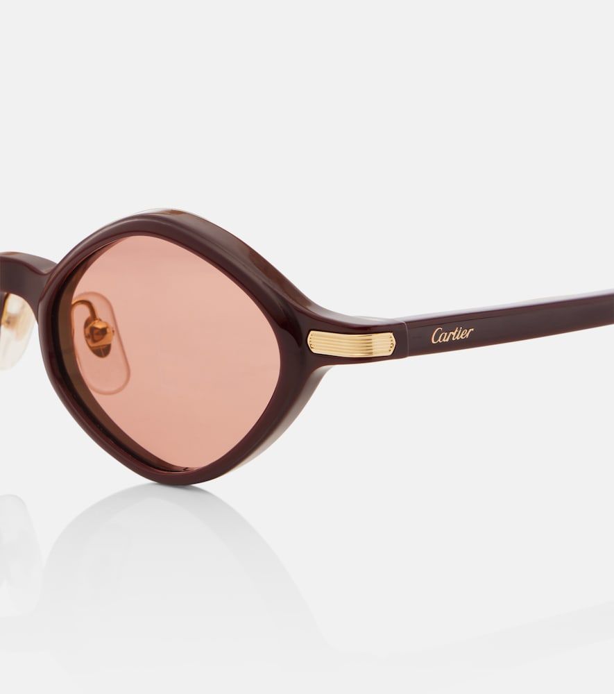 Occhiali da sole ovali Première De Cartier - Cartier Eyewear Collection - Modalova