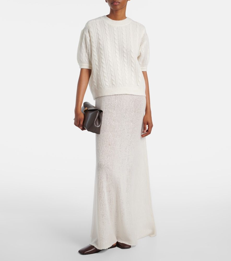 Madalena cashmere and silk maxi dress - Lisa Yang - Modalova
