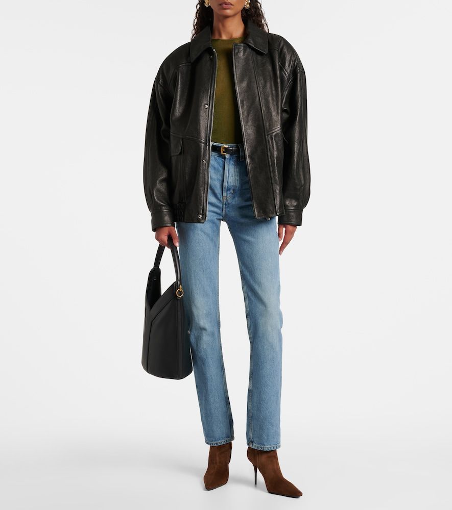 Jeans bootcut a vita media - Saint Laurent - Modalova