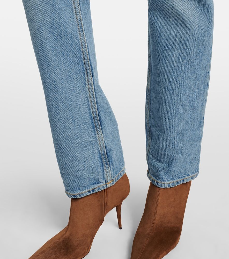Jeans bootcut a vita media - Saint Laurent - Modalova