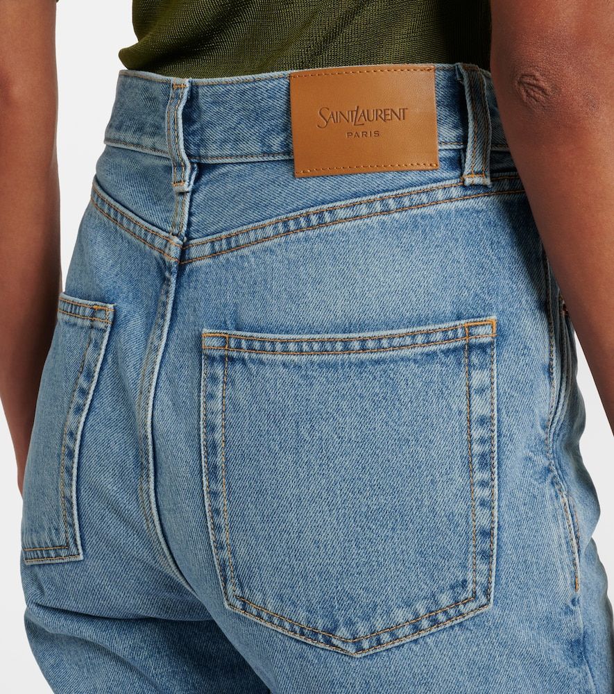 Jeans bootcut a vita media - Saint Laurent - Modalova
