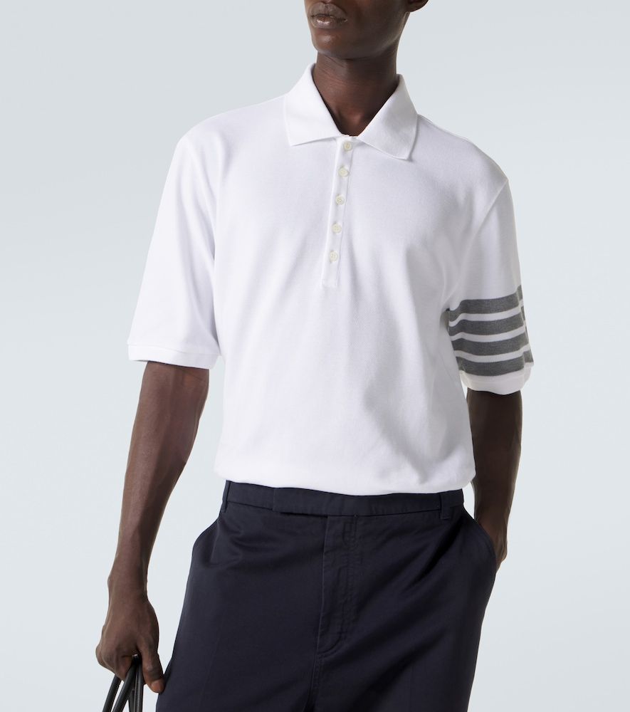 Thom Browne Polo 4-Bar in cotone - Thom Browne - Modalova