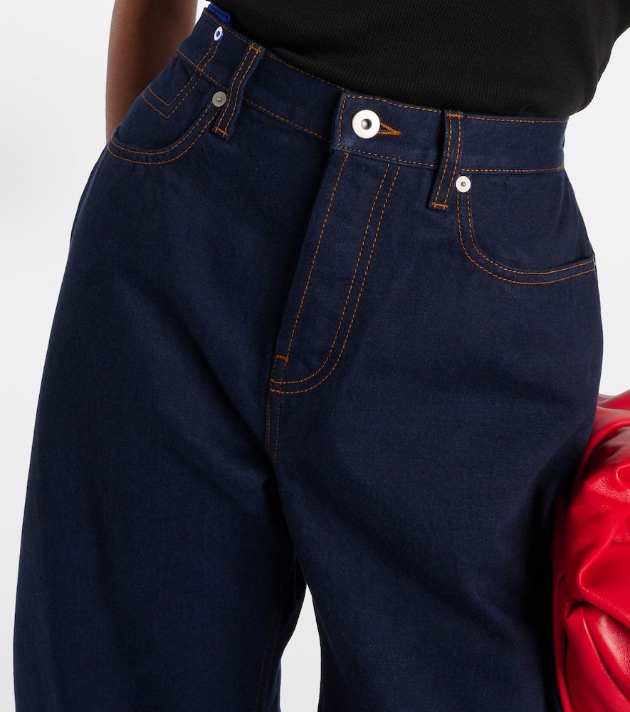 Jeans a gamba larga e vita alta - Burberry - Modalova