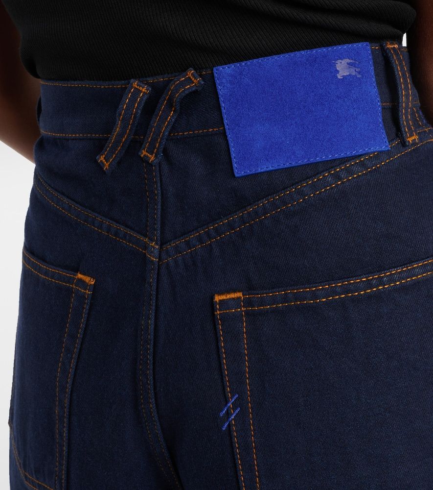 Jeans a gamba larga e vita alta - Burberry - Modalova