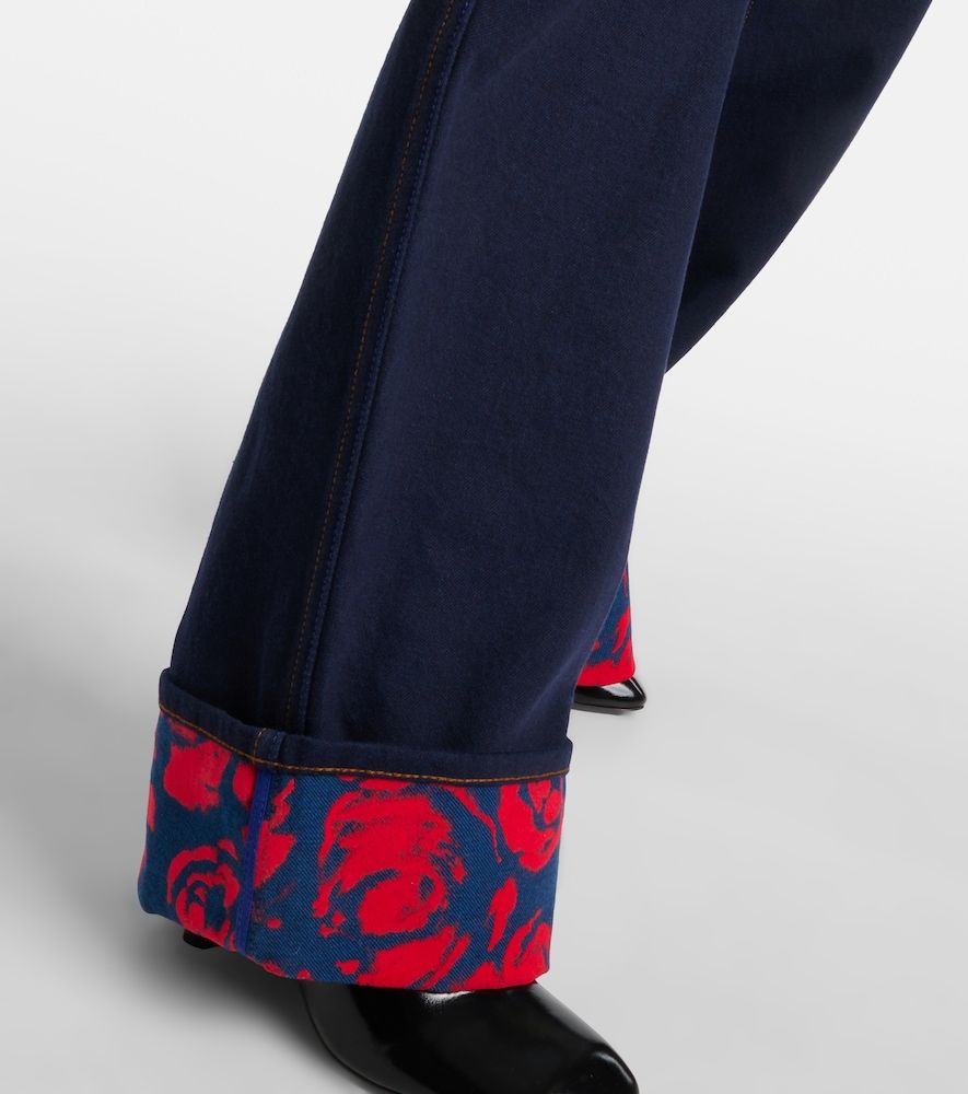 Jeans a gamba larga e vita alta - Burberry - Modalova