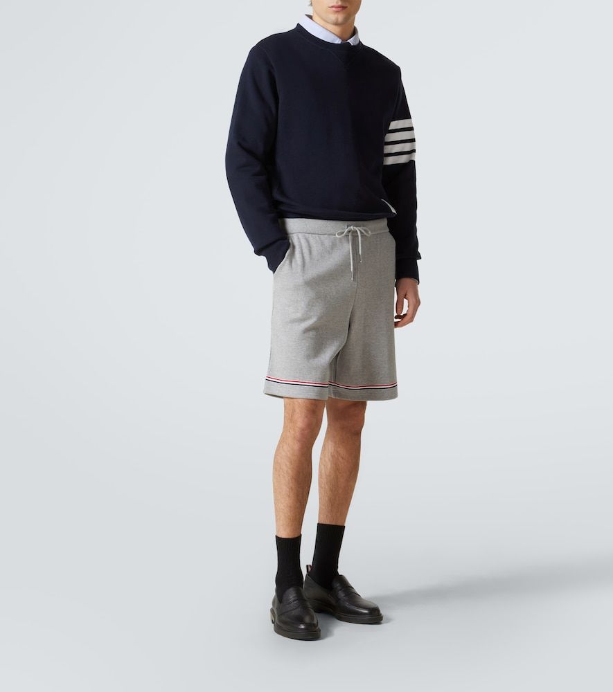 Shorts sportivi in cotone a vita media - Thom Browne - Modalova
