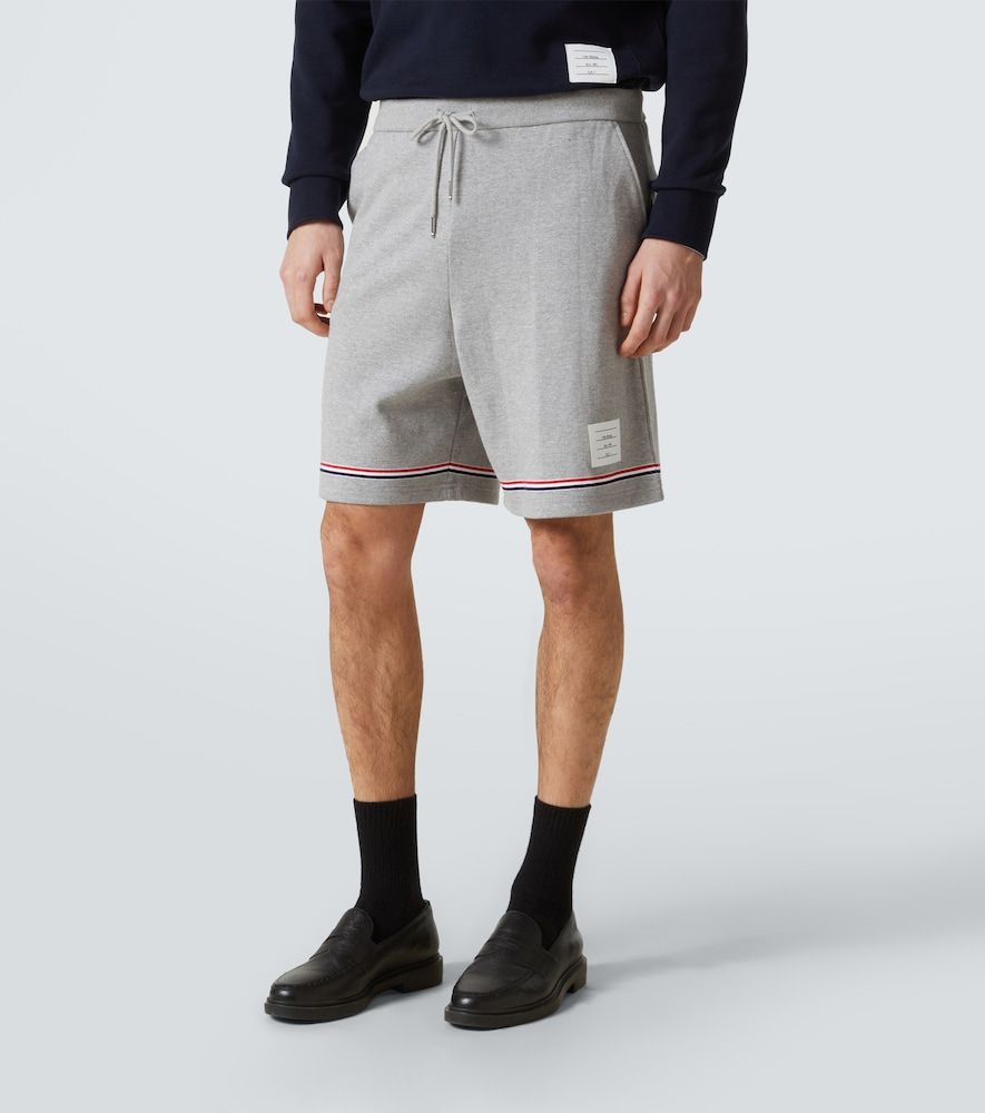 Shorts sportivi in cotone a vita media - Thom Browne - Modalova