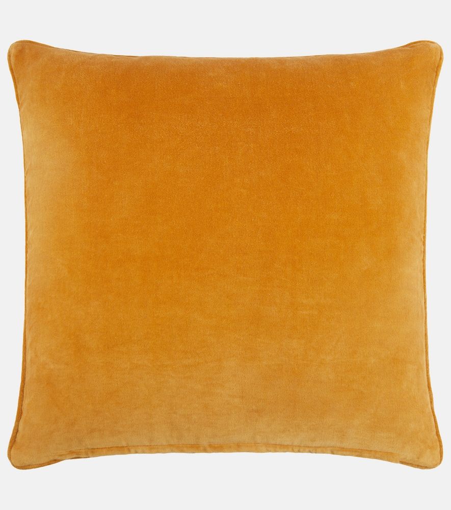 Cuscino in velluto di cotone ricamato - Les-Ottomans - Modalova