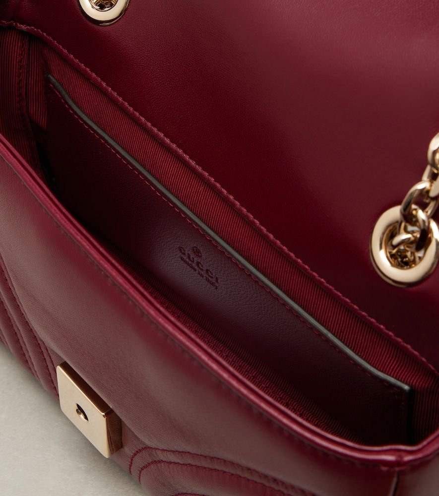 GG Marmont Small leather shoulder bag - Gucci - Modalova