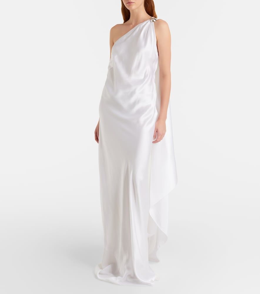 One-Shoulder-Robe Posie aus Satin - Ralph Lauren Collection - Modalova