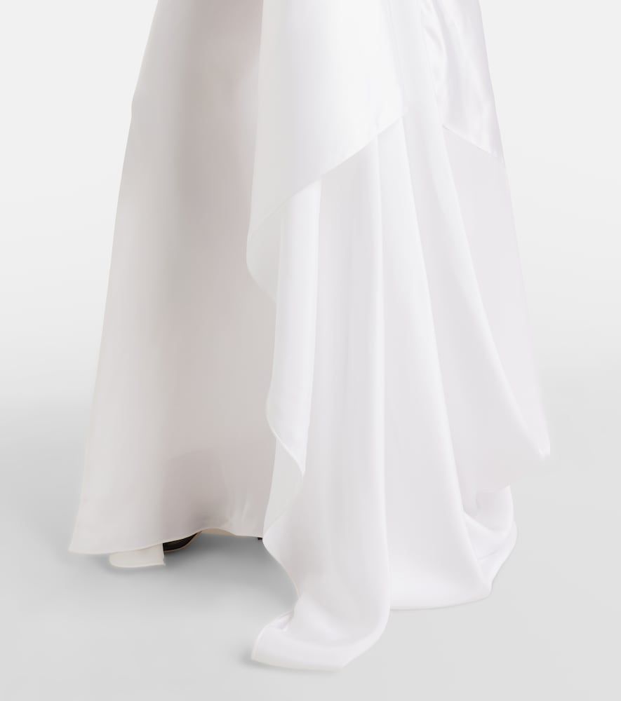 One-Shoulder-Robe Posie aus Satin - Ralph Lauren Collection - Modalova