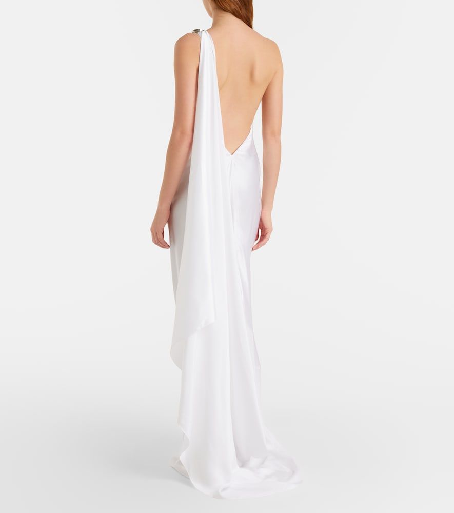 One-Shoulder-Robe Posie aus Satin - Ralph Lauren Collection - Modalova