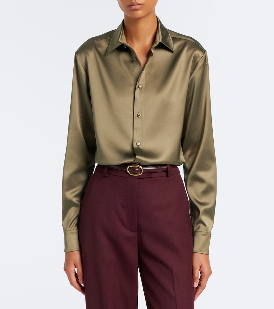 Hemd Adrien aus Satin - Ralph Lauren Collection - Modalova