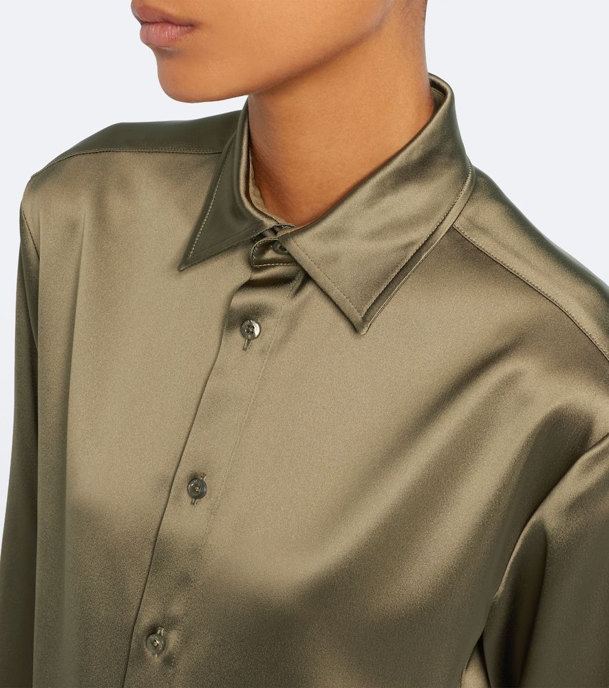 Hemd Adrien aus Satin - Ralph Lauren Collection - Modalova