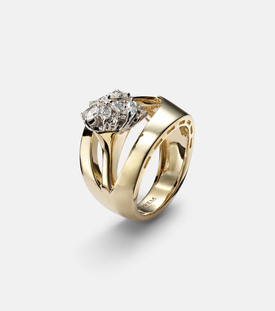 Anillo Golden Strada de oro de 18 ct con diamantes - Yeprem - Modalova
