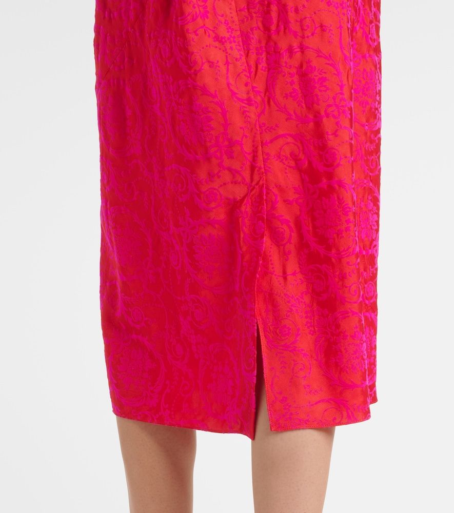 Gonna midi con stampa - Dries Van Noten - Modalova