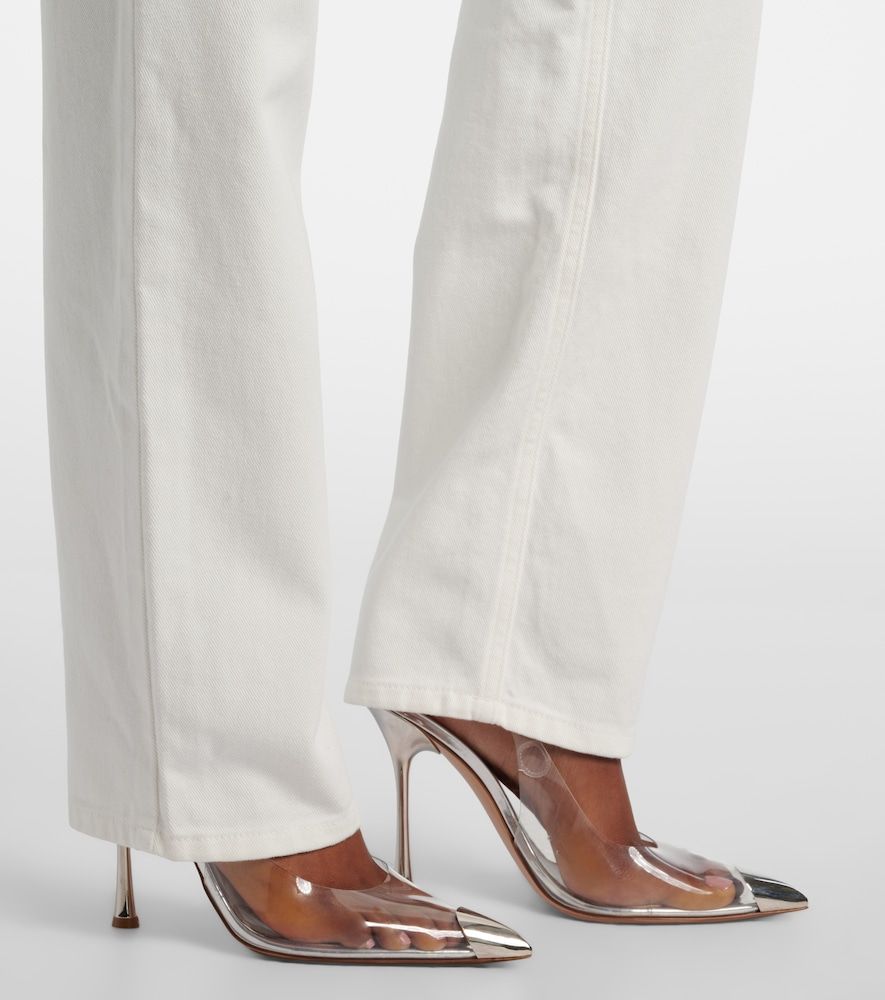 Distressed embellished wide-leg jeans - Area - Modalova