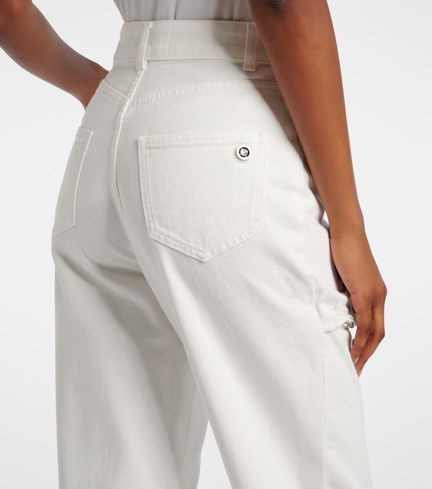 Distressed embellished wide-leg jeans - Area - Modalova