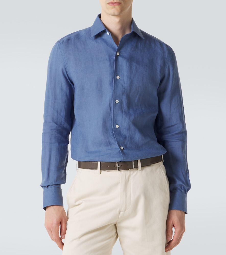 Thom Sweeney Camicia in lino - Thom Sweeney - Modalova