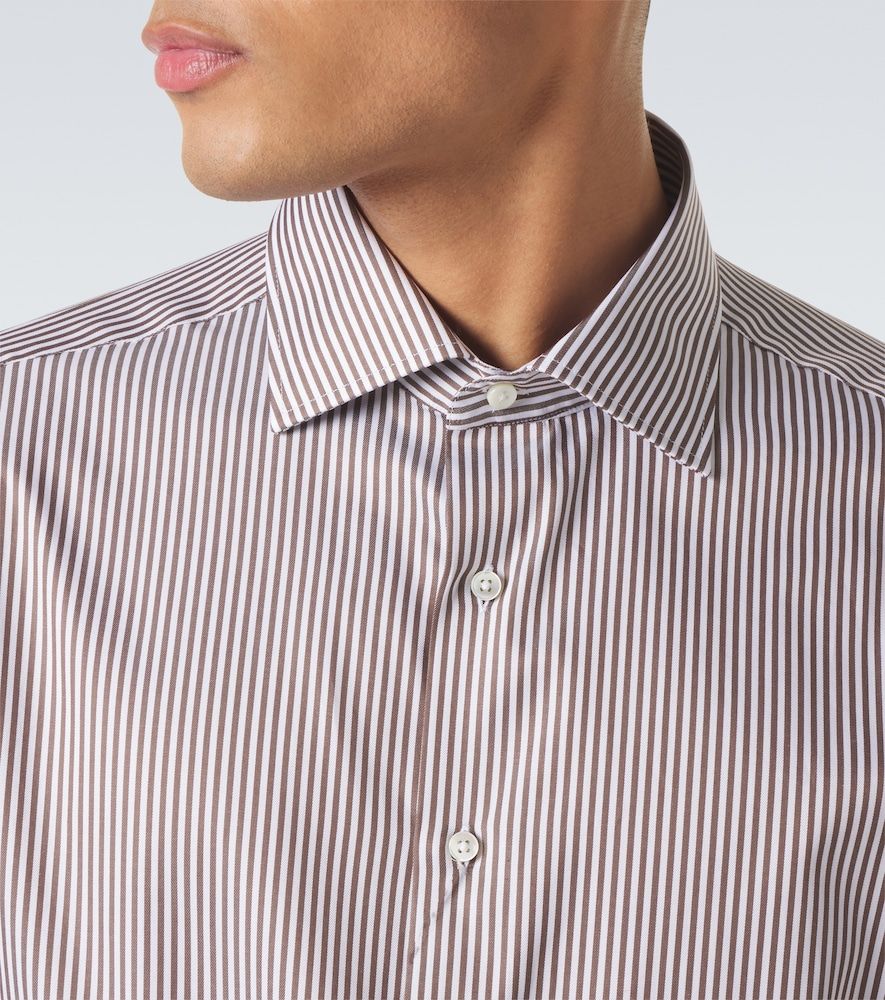 Canali Striped cotton shirt - Canali - Modalova