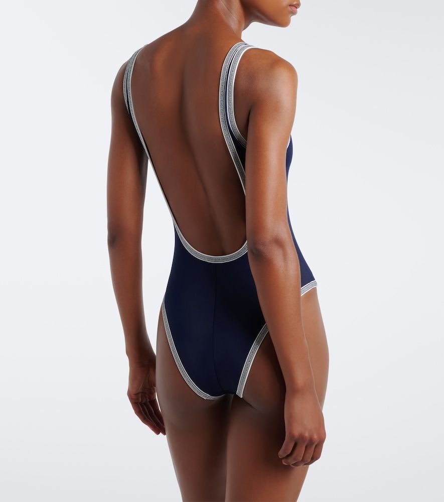 Greca logo embroidered swimsuit - Versace - Modalova