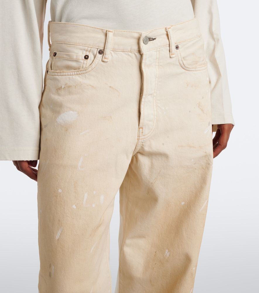 Acne Studios Jeans anchos con piel - Acne Studios - Modalova