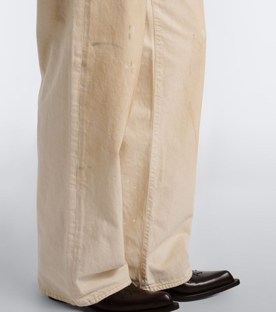 Acne Studios Jeans anchos con piel - Acne Studios - Modalova