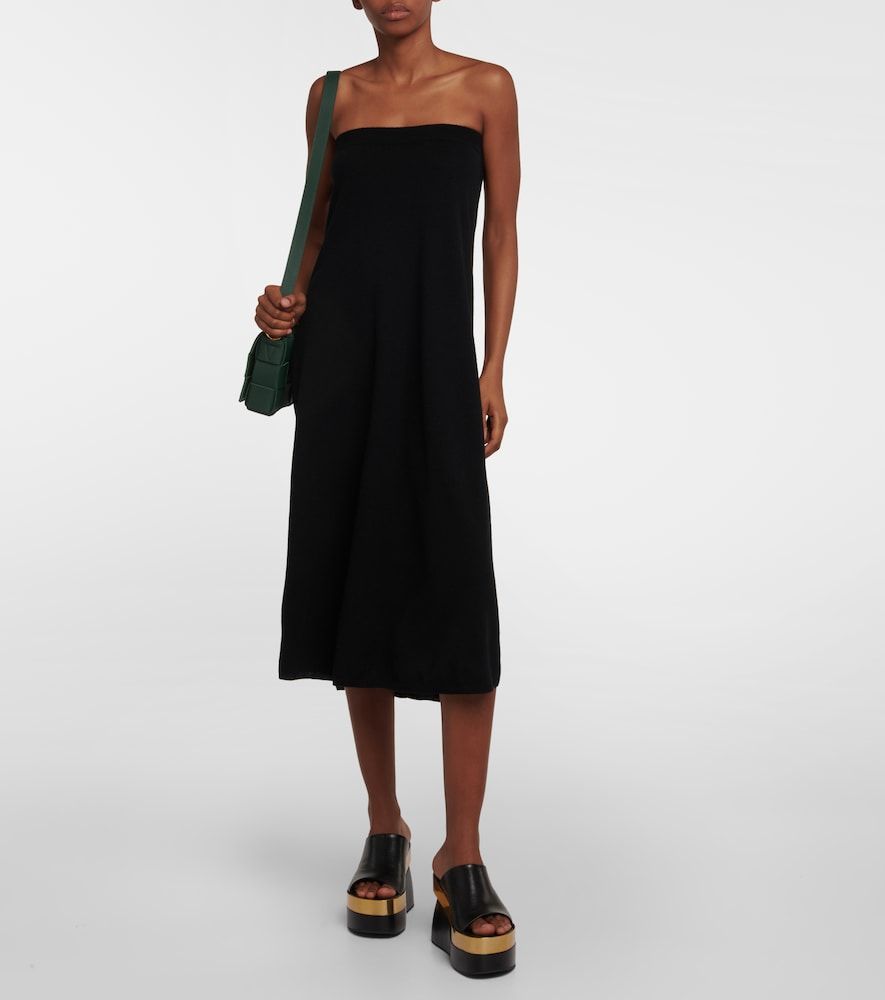 Dolly strapless cashmere midi dress - Lisa Yang - Modalova
