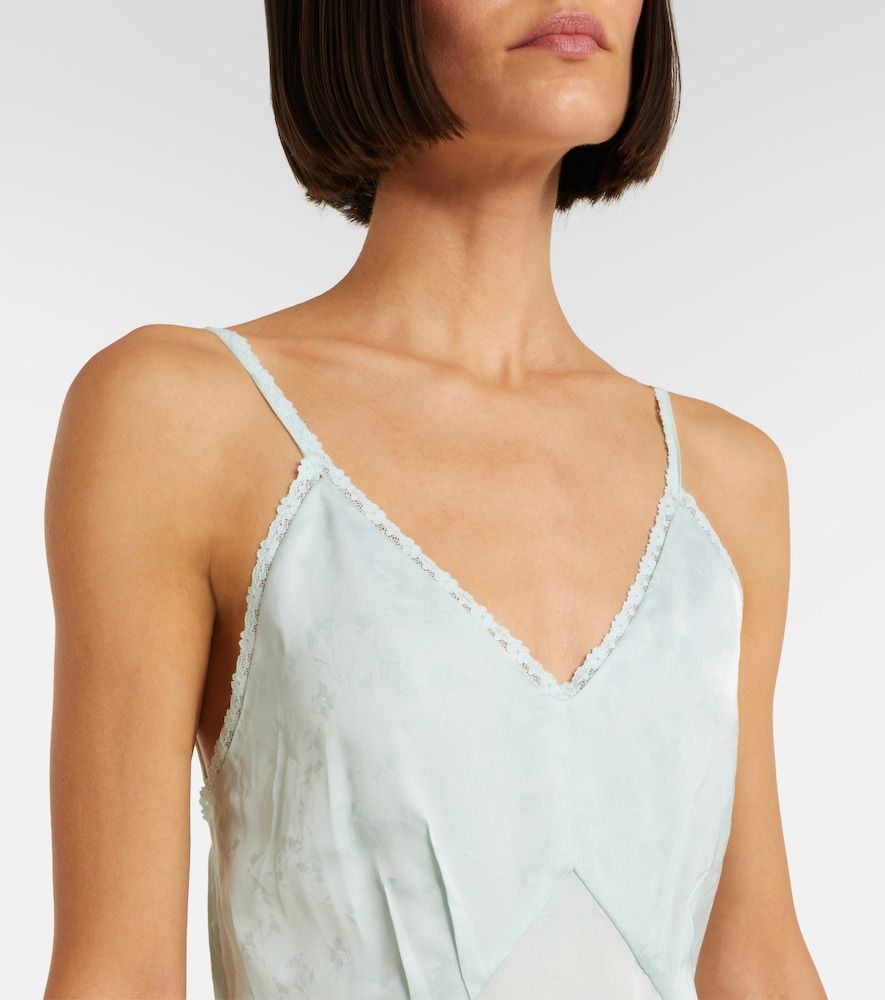 Abito sottoveste in jacquard con pizzo - Victoria Beckham - Modalova