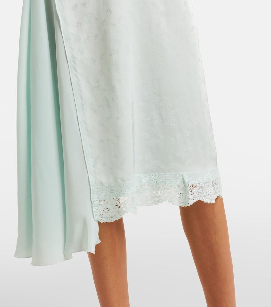 Abito sottoveste in jacquard con pizzo - Victoria Beckham - Modalova