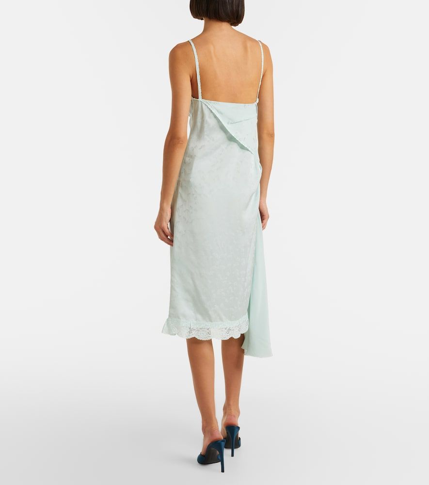 Abito sottoveste in jacquard con pizzo - Victoria Beckham - Modalova