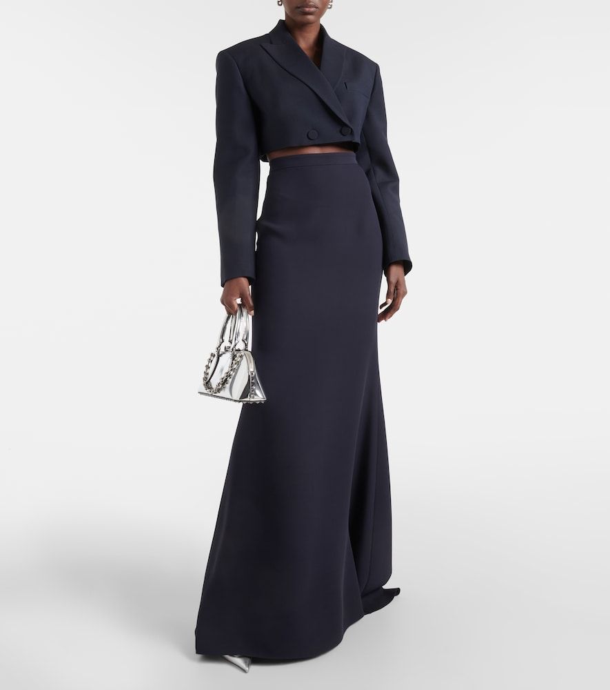 Blazer cropped Giacca de Crepe Couture - Valentino - Modalova
