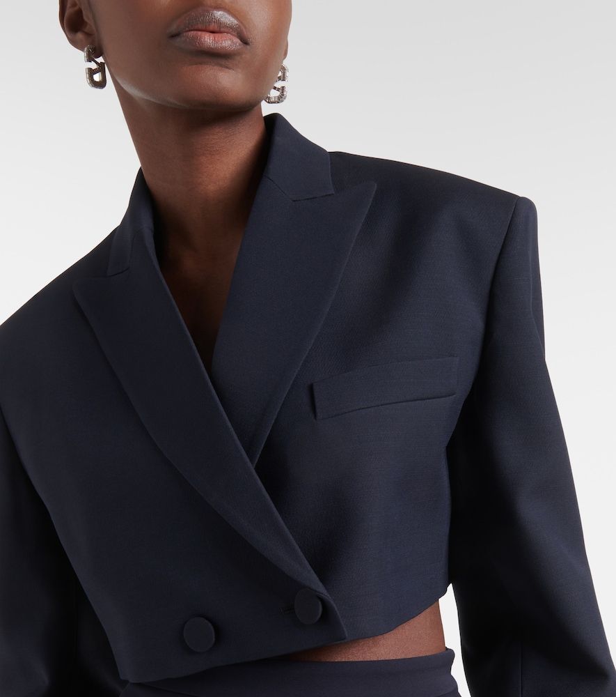 Blazer cropped Giacca de Crepe Couture - Valentino - Modalova