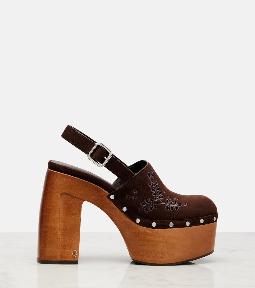 Zuecos con plataforma Alida 135 de ante - Jimmy Choo - Modalova